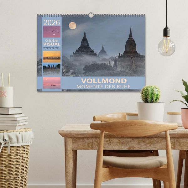 Produktbild: Vollmond - Momente der Ruhe (Wandkalender 2026 DIN A3 quer), CALVENDO Monatskalender