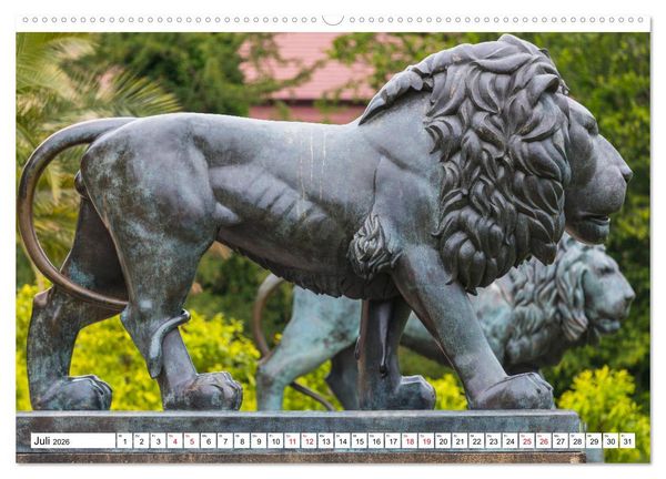 Produktbild: Schloss Bad Muskau (hochwertiger Premium Wandkalender 2026 DIN A2 quer), Kunstdruck in Hochglanz