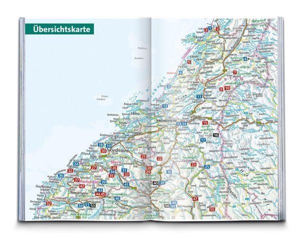 Produktbild: KOMPASS Wanderf&uuml;hrer Norwegen Mitte, von Fylke Tr&oslash;ndelag bis zum Nationalpark Jodalsbreen, 55 Touren mit Extra-Tourenkarte