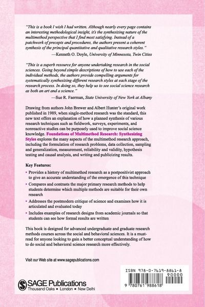 Produktbild: Foundations of Multimethod Research