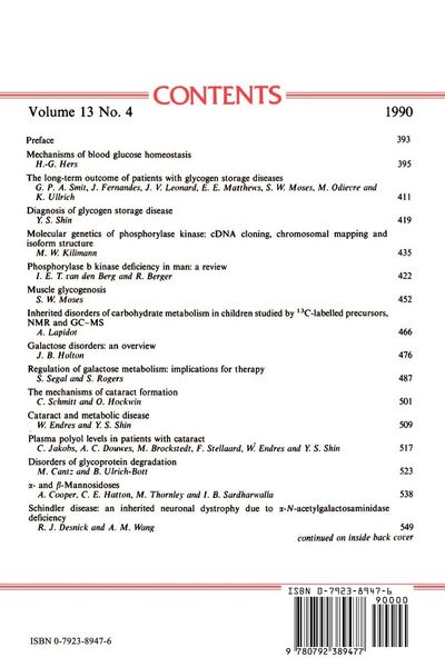 Produktbild: Carbohydrate and Glycoprotein Metabolism; Maternal Phenylketonuria