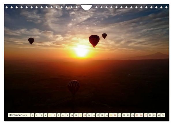 Produktbild: Mit dem Ballon &uuml;ber Kappadokien (Wandkalender 2026 DIN A4 quer), CALVENDO Monatskalender
