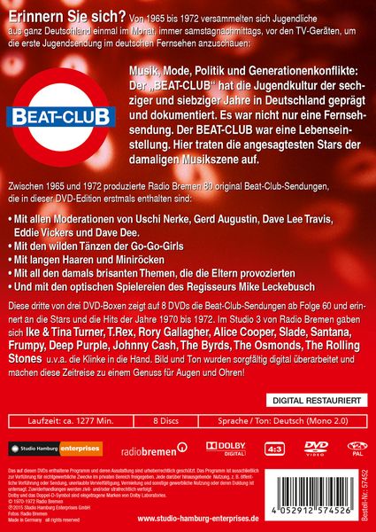 Produktbild: The Story of Beat-Club Volume 3 - 1970-1972 [8 DVDs]