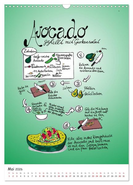 Produktbild: Vegankalender (Wandkalender 2026 DIN A3 hoch), CALVENDO Monatskalender