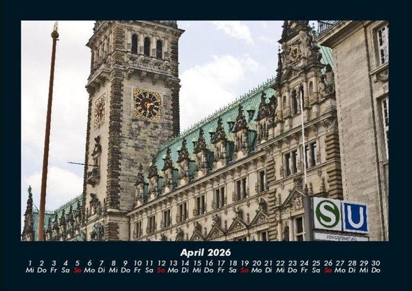 Produktbild: Hamburgs Sch&ouml;nheit 2026 Fotokalender DIN A4