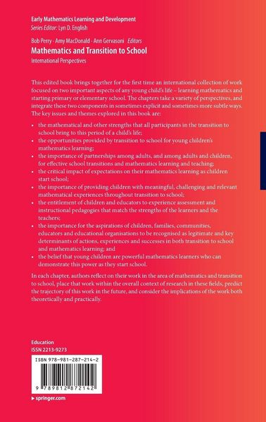 Produktbild: Mathematics and Transition to School