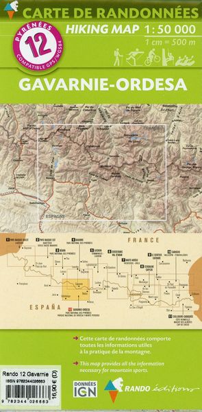 Produktbild: Pyr&eacute;n&eacute;es carte 12 Gavarnie - Ordesa 1 : 50 000
