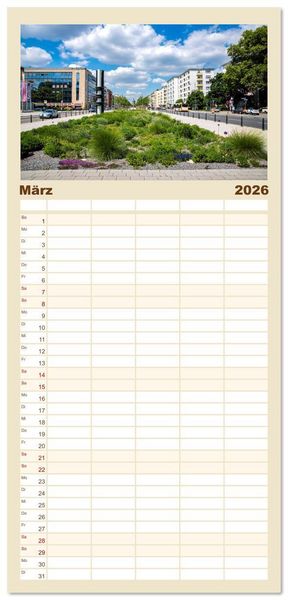 Produktbild: Familienplaner 2026 - Mannheim, meine Stadt mit 5 Spalten (Wandkalender, 21 x 45 cm) CALVENDO