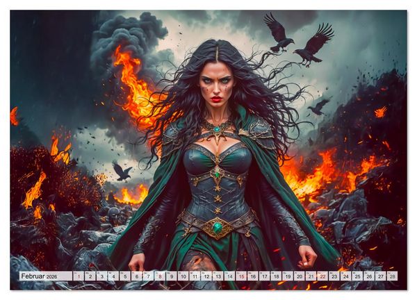Produktbild: Keltische Mythologie - G&ouml;tter, Helden und Monster (hochwertiger Premium Wandkalender 2026 DIN A2 quer), Kunstdruck in Hochglanz