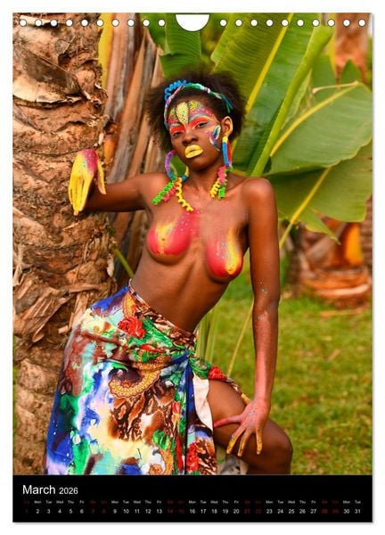 Produktbild: Equatorial Guinea Bodypainting Festival (Wall Calendar 2026 DIN A4 portrait), CALVENDO 12 Month Wall Calendar