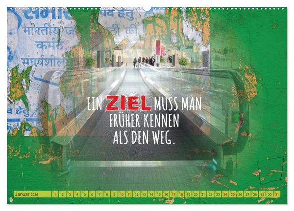 Produktbild: Erfolg hat 3 Buchstaben TUN (hochwertiger Premium Wandkalender 2026 DIN A2 quer), Kunstdruck in Hochglanz