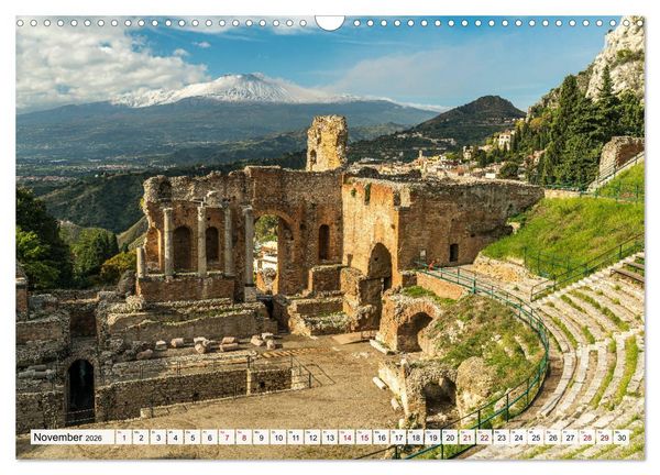 Produktbild: Sizilien - Taormina (Wandkalender 2026 DIN A3 quer), CALVENDO Monatskalender