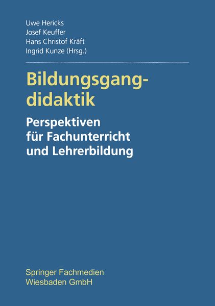 Produktbild: Bildungsgangdidaktik