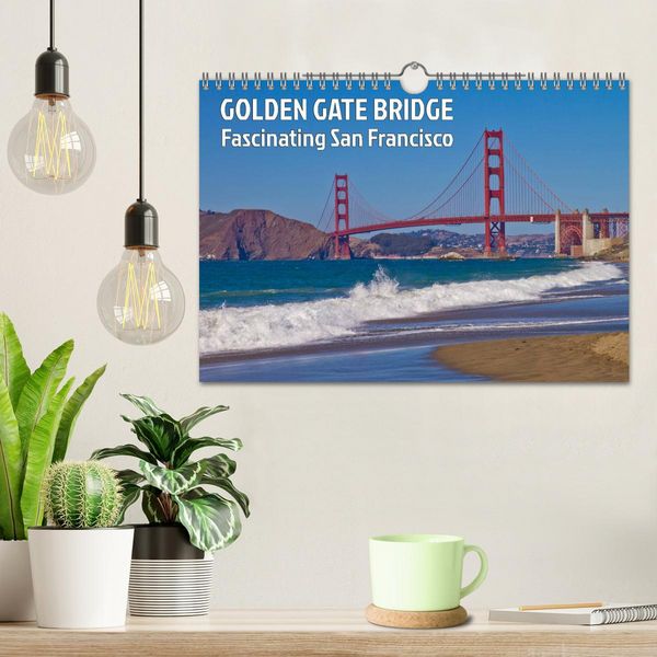 Produktbild: GOLDEN GATE BRIDGE Fascinating San Francisco (Wall Calendar 2026 DIN A4 landscape), CALVENDO 12 Month Wall Calendar