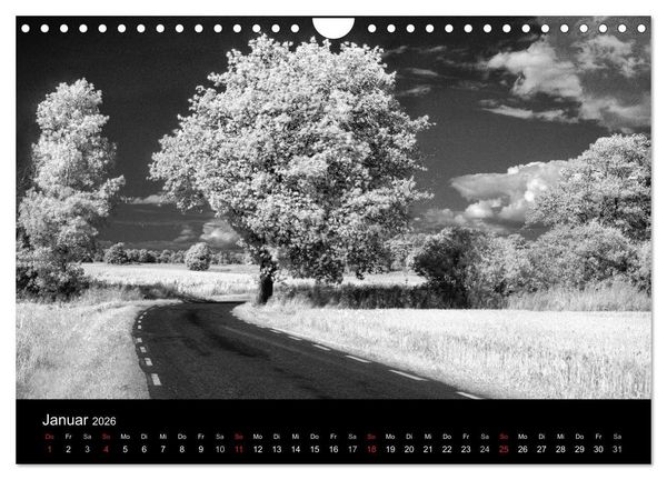 Produktbild: Objekte in schwarz weiss (Wandkalender 2026 DIN A4 quer), CALVENDO Monatskalender