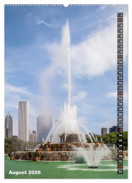 Produktbild: CHICAGO Der Stadtkern (Wandkalender 2026 DIN A2 hoch), CALVENDO Monatskalender