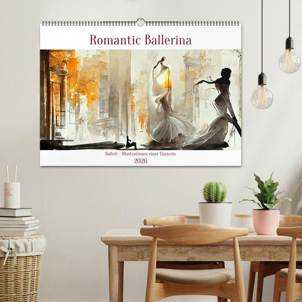 Produktbild: Romatic Ballerina (Wandkalender 2026 DIN A2 quer), CALVENDO Monatskalender