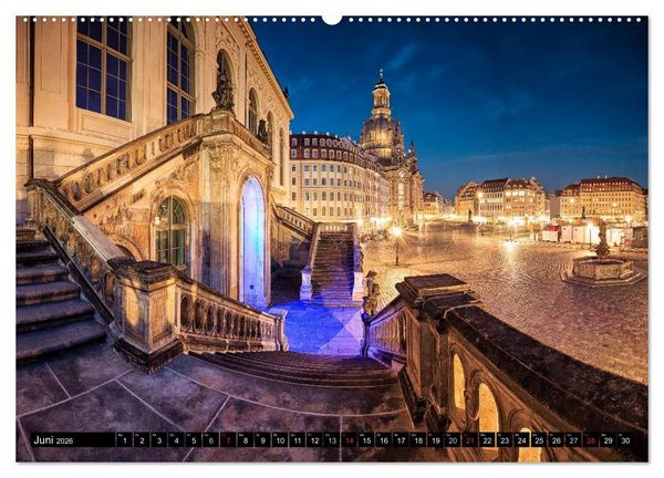 Produktbild: Dresden: Impressionen aus Stadt und Umgebung (hochwertiger Premium Wandkalender 2026 DIN A2 quer), Kunstdruck in Hochglanz