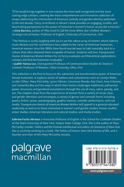 Produktbild: Transgressive Humor of American Women Writers