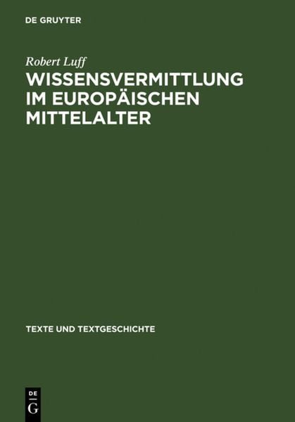 Produktbild: Wissensvermittlung im europ&auml;ischen Mittelalter