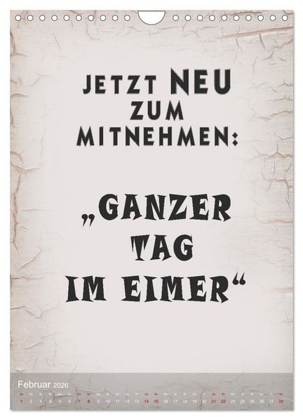 Produktbild: Ziemlich schlecht gelaunt (Wandkalender 2026 DIN A4 hoch), CALVENDO Monatskalender