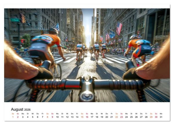 Produktbild: Triathlon - Grenzen verschieben (Wandkalender 2026 DIN A2 quer), CALVENDO Monatskalender