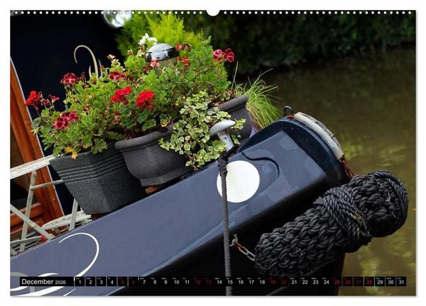 Produktbild: Narrowboats (High Quality Premium Wall Calendar 2026 DIN A2 landscape),CALVENDO 12 Month Wall Calendar