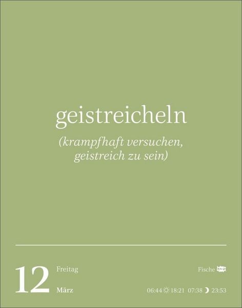 Produktbild: Duden Vergessene Wortsch&auml;tze Tagesabrei&szlig;kalender 2027