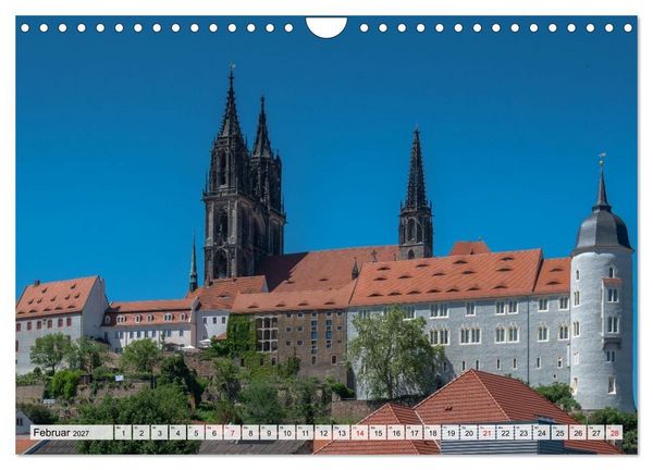 Produktbild: S&auml;chsische Sehnsucht - Ein Jahr zwischen Mei&szlig;en und Radebeul (Wandkalender 2027 DIN A4 quer), CALVENDO Monatskalender