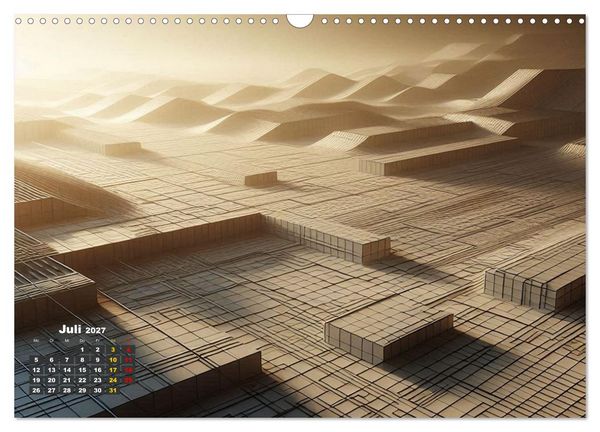 Produktbild: Digitale Landschaften &ndash; Atmosph&auml;ren der Zukunft (Wandkalender 2027 DIN A3 quer), CALVENDO Monatskalender