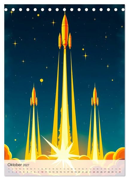 Produktbild: Die Goldene &Auml;ra der Raumfahrt (Tischkalender 2027 DIN A5 hoch), CALVENDO Monatskalender