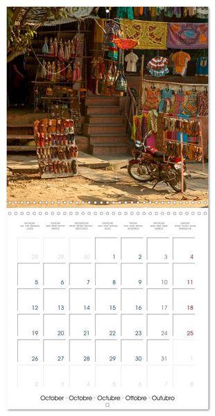 Produktbild: COLOURS OF INDIA (Wall Calendar 2026 12 &times; 12 Inch) CALVENDO 12 Month Wall Calendar