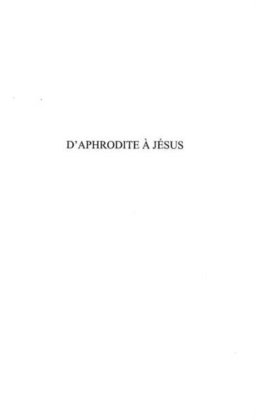Produktbild: D'aphrodite a Jesus