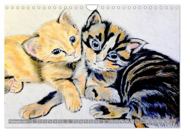 Produktbild: Beautiful cat portraits (Wall Calendar 2026 DIN A4 landscape), CALVENDO 12 Month Wall Calendar