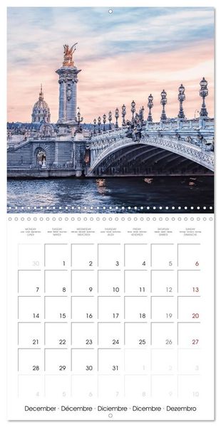 Produktbild: Le Paris romantique (Calendrier mural carr&eacute; 2026 30x30 cm) Calendrier double avec une page pour vos prises de notes