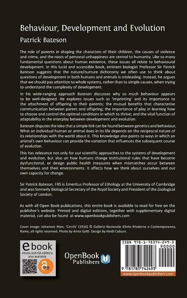 Produktbild: Behaviour, Development and Evolution