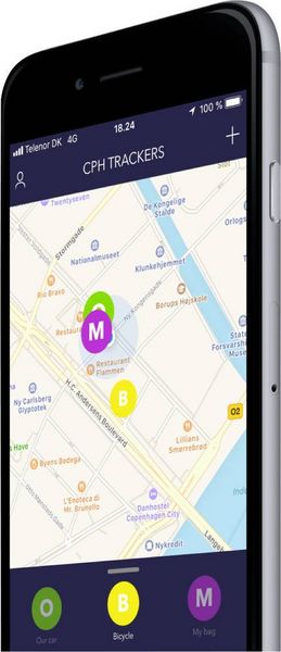 Produktbild: Cobblestone Copenhagen Trackers GPS Tracker Fahrzeugtracker Schwarz 1St.