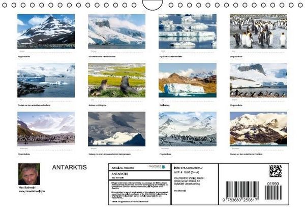 Produktbild: ANTARKTIS (Wandkalender immerw&auml;hrend DIN A4 quer)