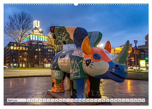 Produktbild: Das Ruhrgebiet bei Nacht (Wandkalender 2026 DIN A2 quer), CALVENDO Monatskalender