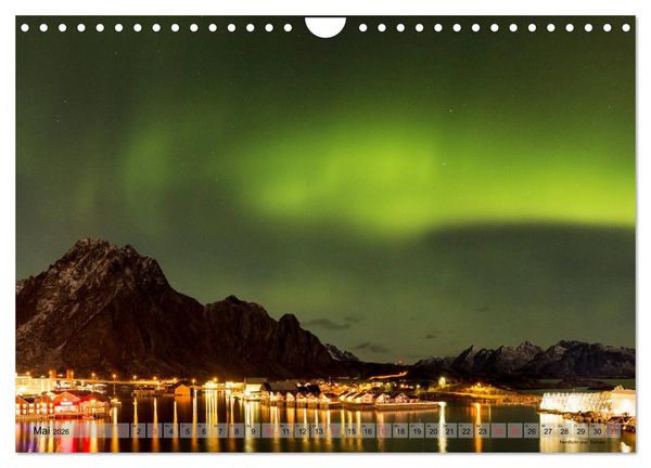 Produktbild: Hurtigruten im Winter - Hunting the light (Wandkalender 2026 DIN A4 quer), CALVENDO Monatskalender