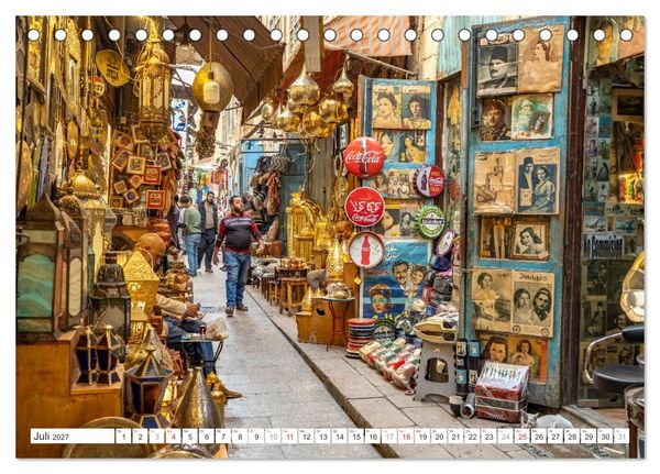 Produktbild: &Auml;gypten - Kairo + Gizeh (Tischkalender 2027 DIN A5 quer), CALVENDO Monatskalender