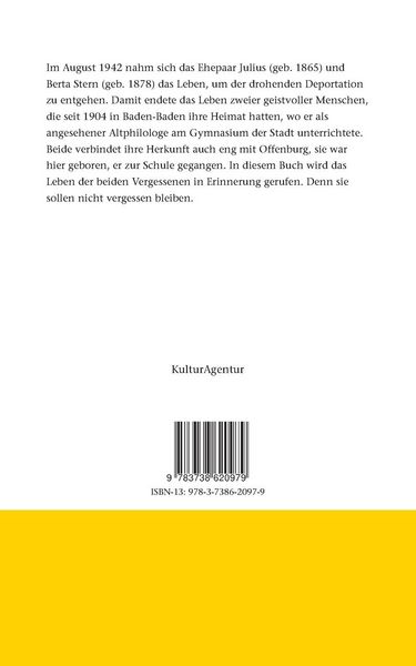 Produktbild: Kaddisch f&uuml;r Julius und Berta Stern