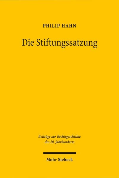 Produktbild: Die Stiftungssatzung