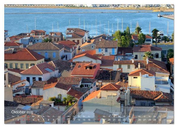 Produktbild: Nafplio &ndash; griechische Perle des Peloponnes (Wandkalender 2026 DIN A2 quer), CALVENDO Monatskalender