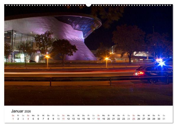 Produktbild: Nachts in M&uuml;nchen (Wandkalender 2026 DIN A2 quer), CALVENDO Monatskalender