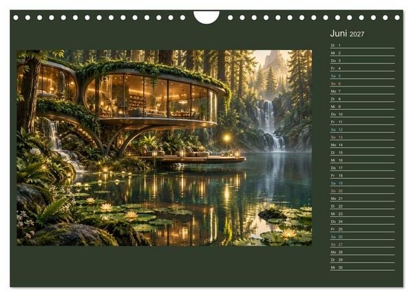 Produktbild: M&auml;rchenh&auml;user von morgen (Wandkalender 2027 DIN A4 quer), CALVENDO Monatskalender