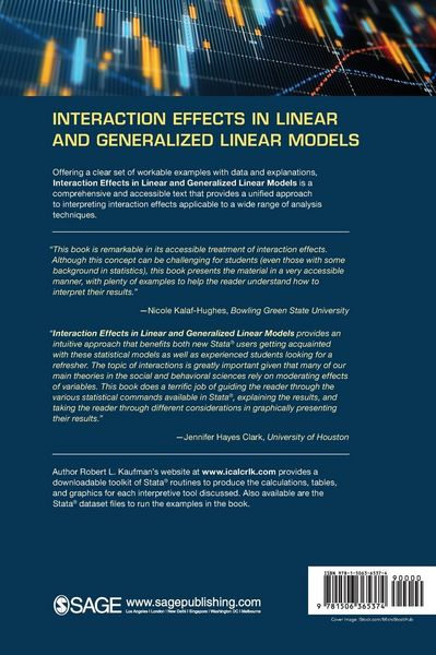 Produktbild: Interaction Effects in Linear and Generalized Linear Models