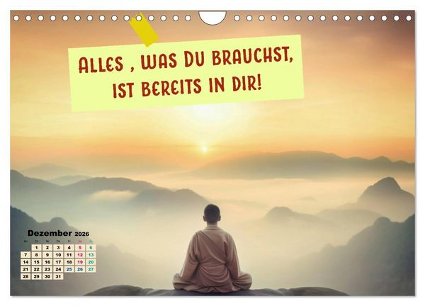 Produktbild: Work - Life - Balance - unterwegs mit coolen Spr&uuml;chen (Wandkalender 2026 DIN A4 quer), CALVENDO Monatskalender