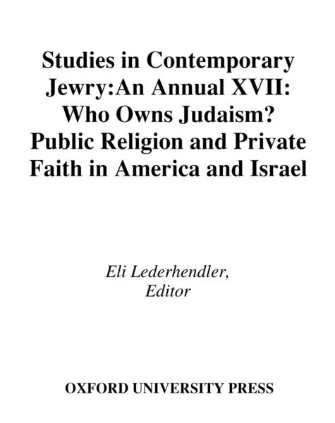 Produktbild: Studies in Contemporary Jewry