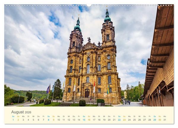 Produktbild: Bad Staffelstein - Gottesgarten am Obermain (hochwertiger Premium Wandkalender 2026 DIN A2 quer), Kunstdruck in Hochglanz
